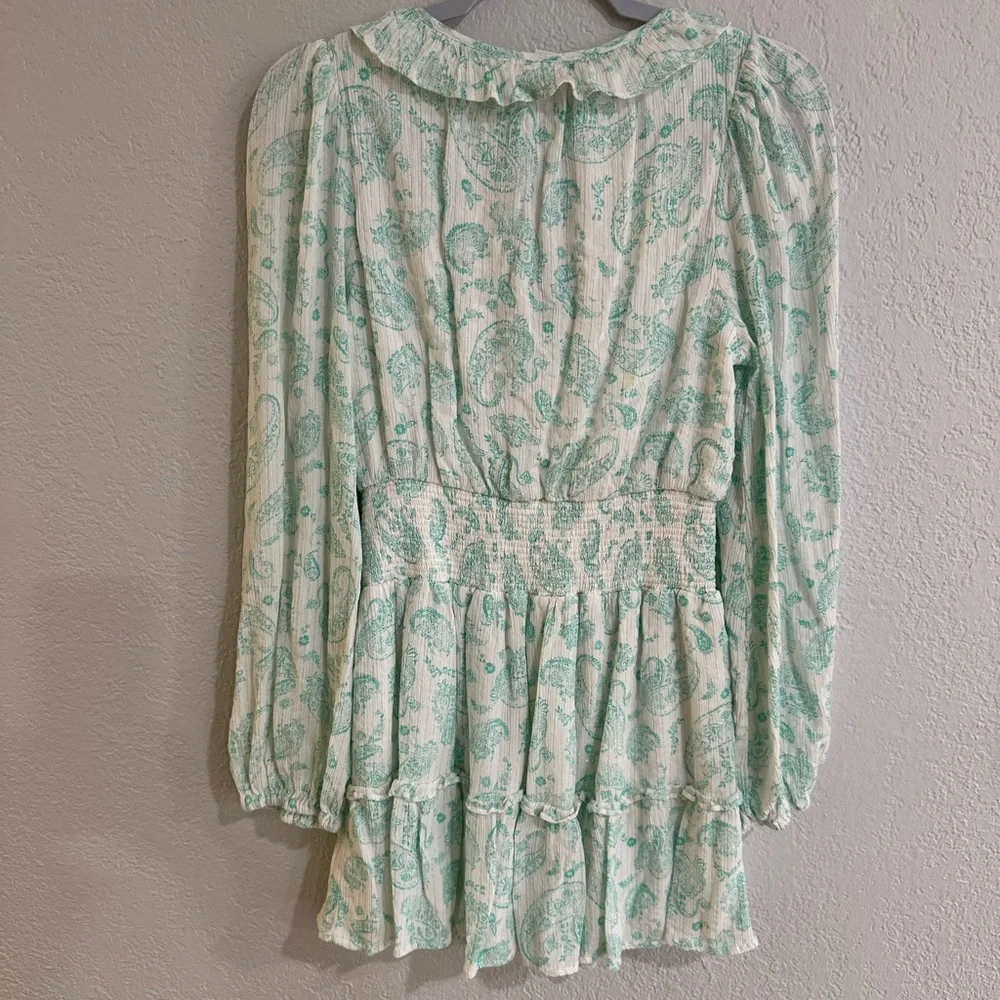 House of Harlow 1960 Mint Green Long Sleeve Dress - Picture 13 of 16
